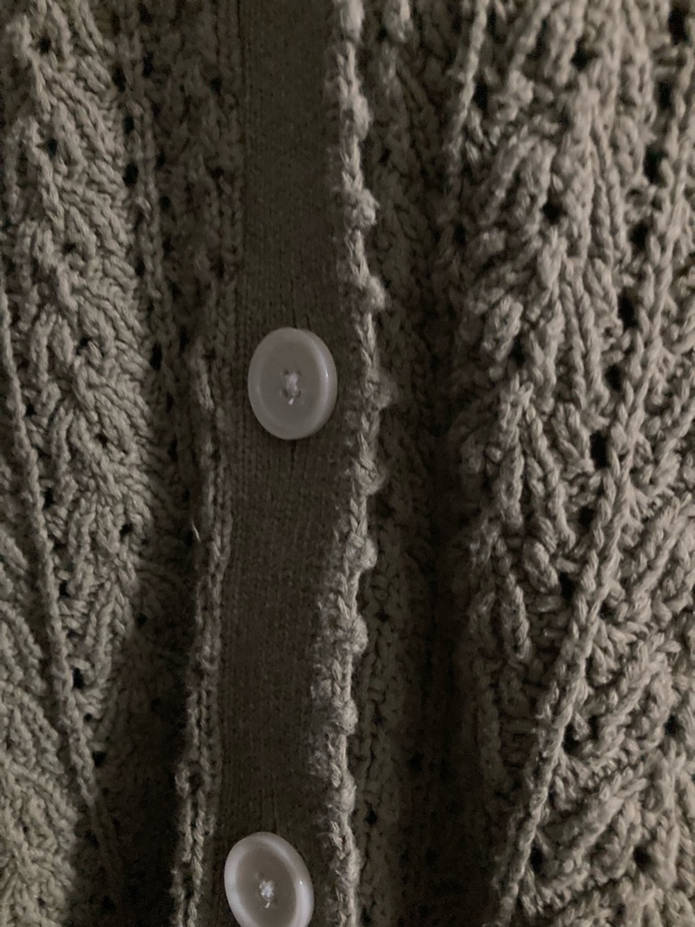 Wilfred from Aritzia small Sage Green Open-Knit Button Cardigan